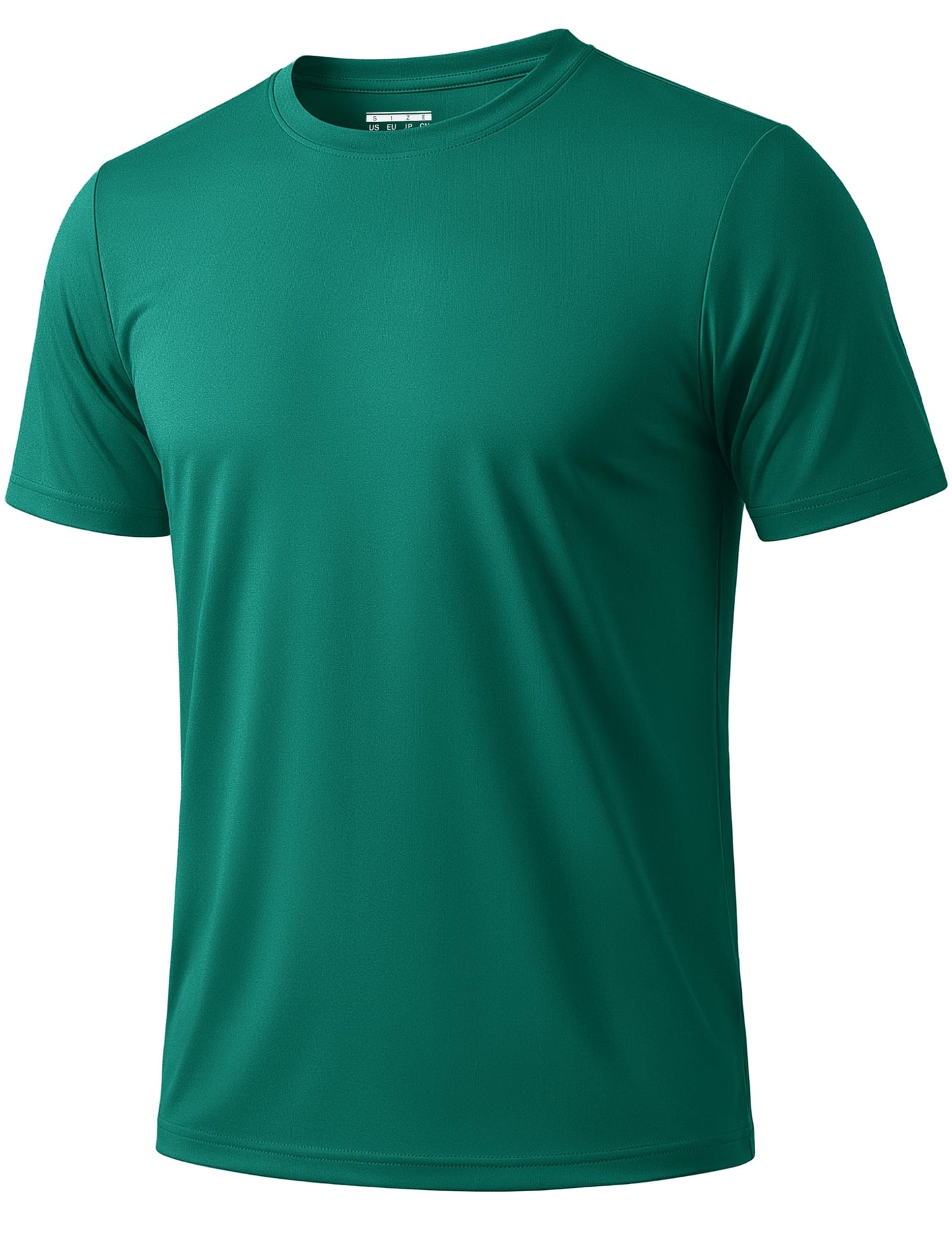 KEFITEVD Sun Shirts for Men Short Sleeve UPF 50+ Swim Shirts Rash Guard T-Shirt Lightweight Quick Dry Fishing Hiking Shirts Emerald Green