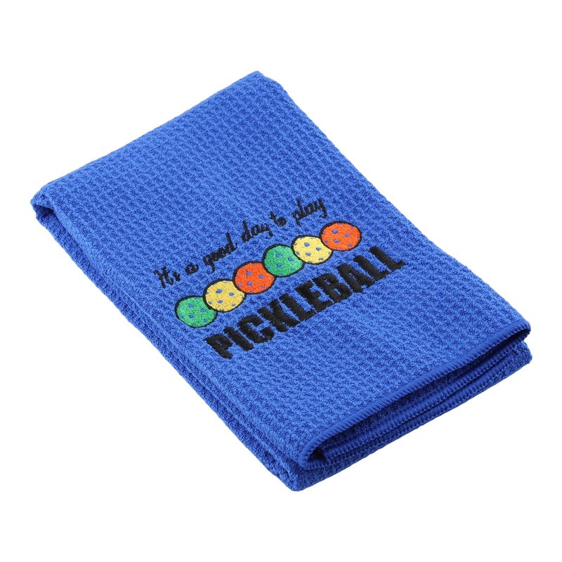 ZJXHPO Embroidered Pickleball Towel It's a good day to play Pickleball Towel With Clip Pickleball Lover Player Gift Microfiber Pickleball Team Towel (good day Pickleball)