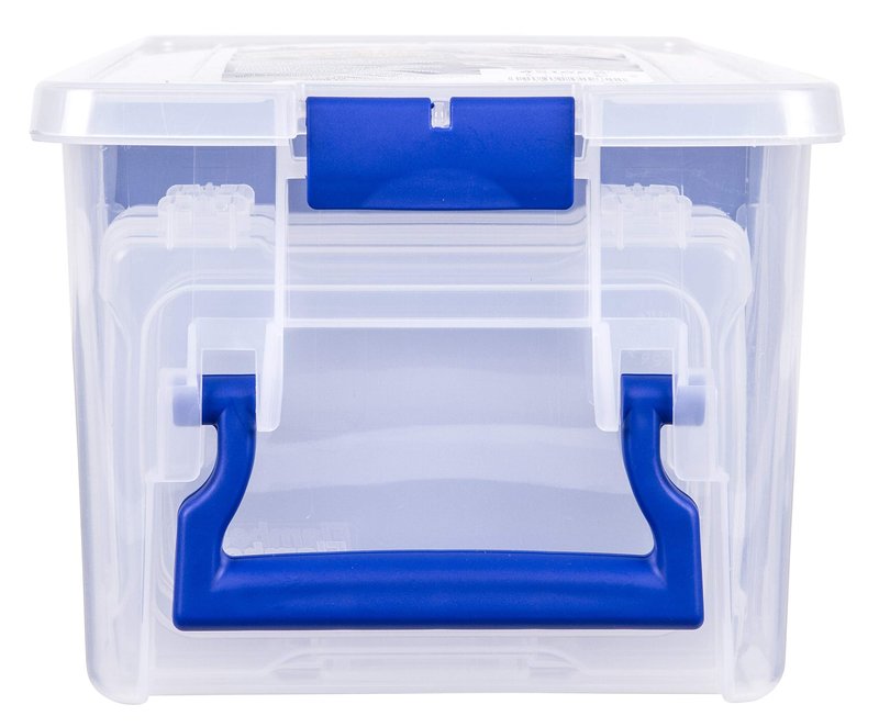 Flambeau Outdoors 4510FB Terminal Tackle File Satchel, 8 Bulk Boxes for Packaged Tackle, Clear