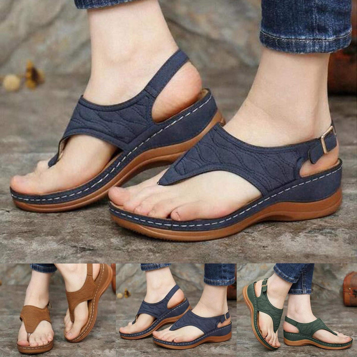 Deal Of The Day Trendy Sandals for Women 2024 Sandals for Women 2024, Orthopedic Sandals for Women Arch Support 2024 Comfy Lightweight Breathable Sandals