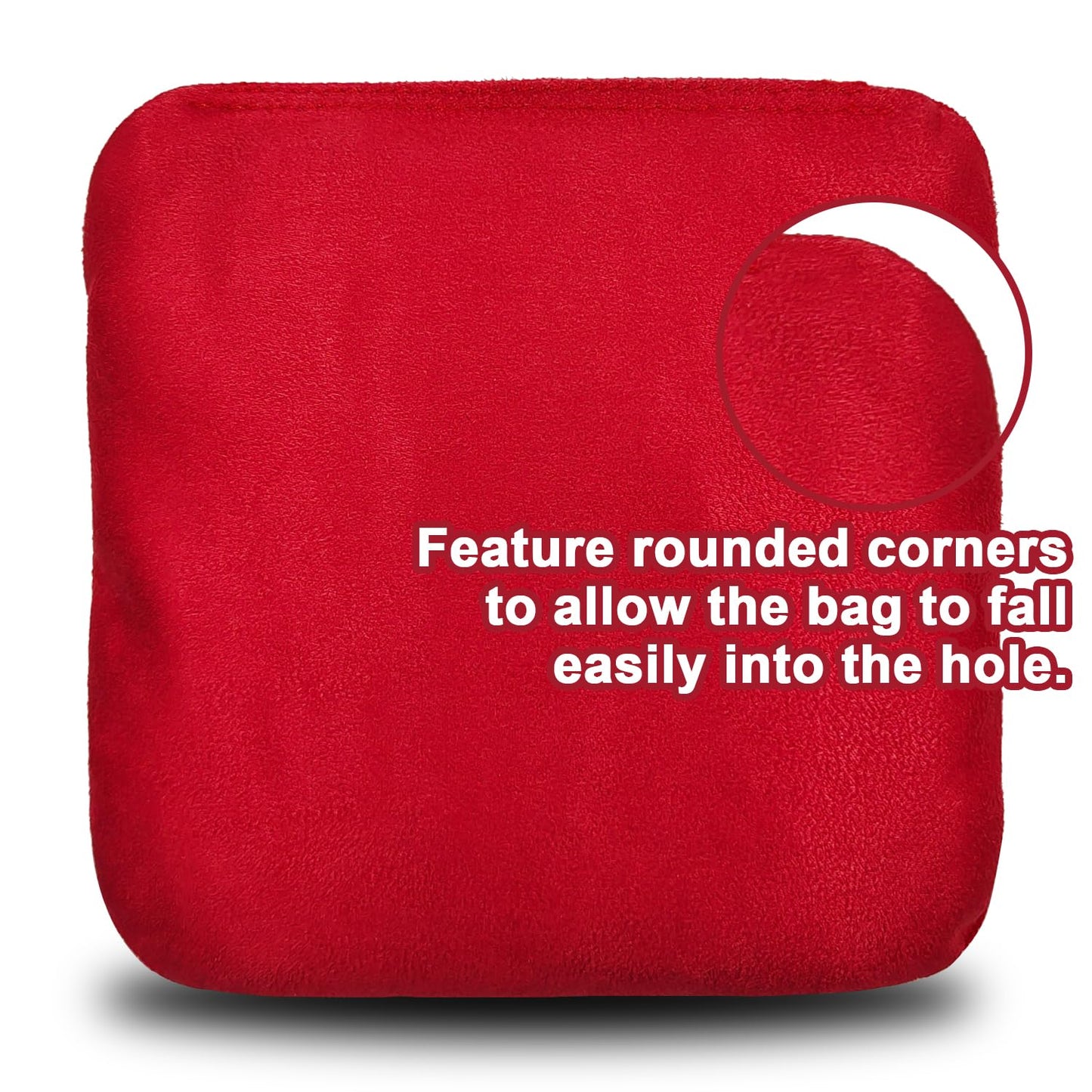 Timtaoth Dual Sided Corn Hole Bags Professional Cornhole Bags Set of 8 Regulation Size Weight Pro Corn Hole Bean Bags Slick and Stick,Black and Orange