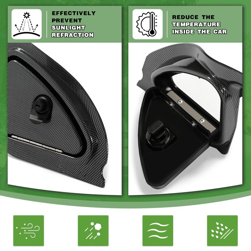 Kojem Dash Cover Compatible with 2008.5-Up Club Car Precedent Tempo Onward Golf Cart Carbon Fiber Three Door Dashboard Cover Dash Cap