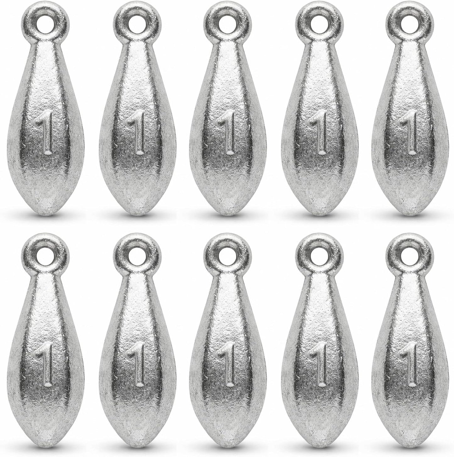 Fishing Weights - Hexagonal Anti-Roll Bank Sinkers for Surf Fishing | Lead Sinkers for Catfish & Bass (1/2oz to 16oz)