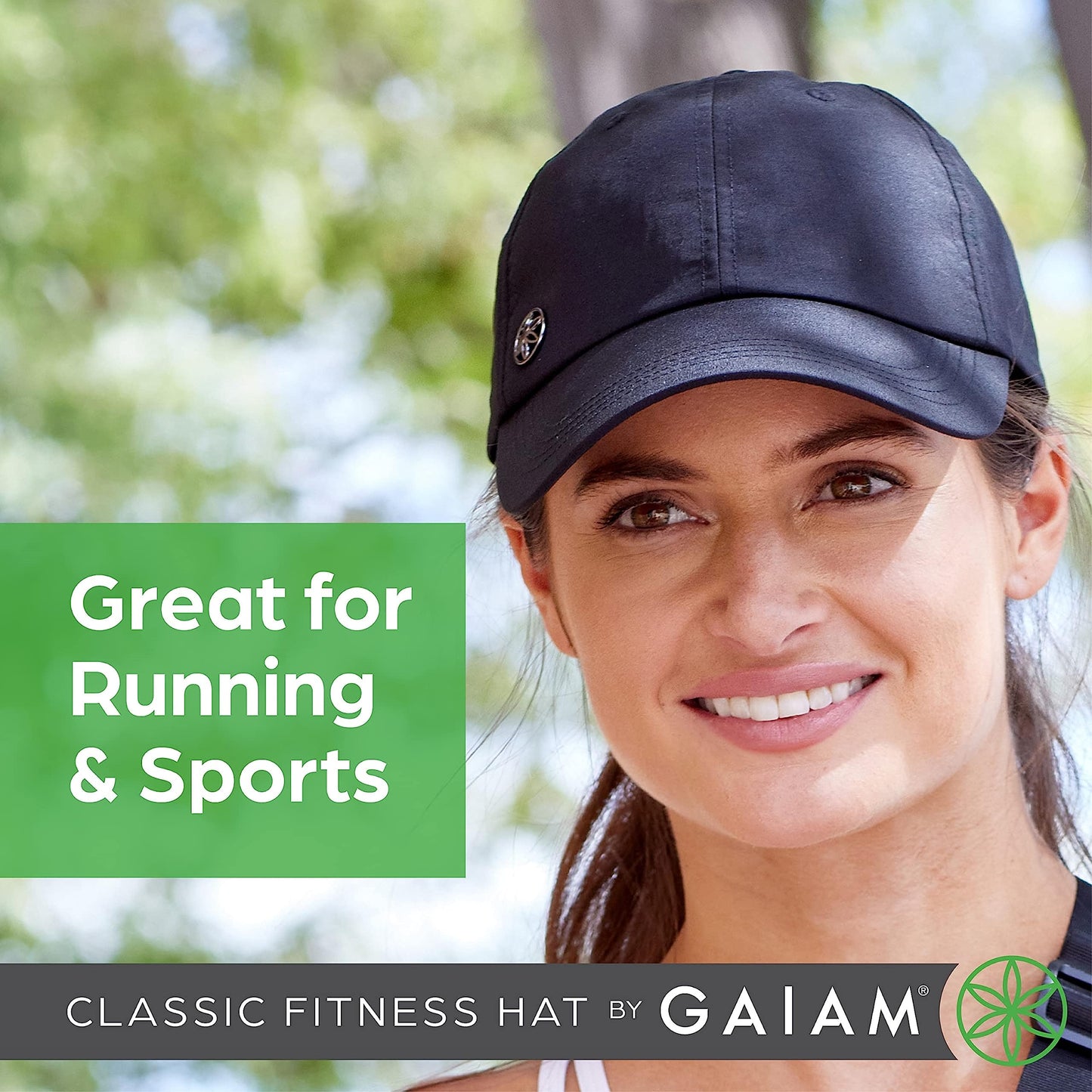 Gaiam Womens Classic Fitness Hat Baseball Cap, Black