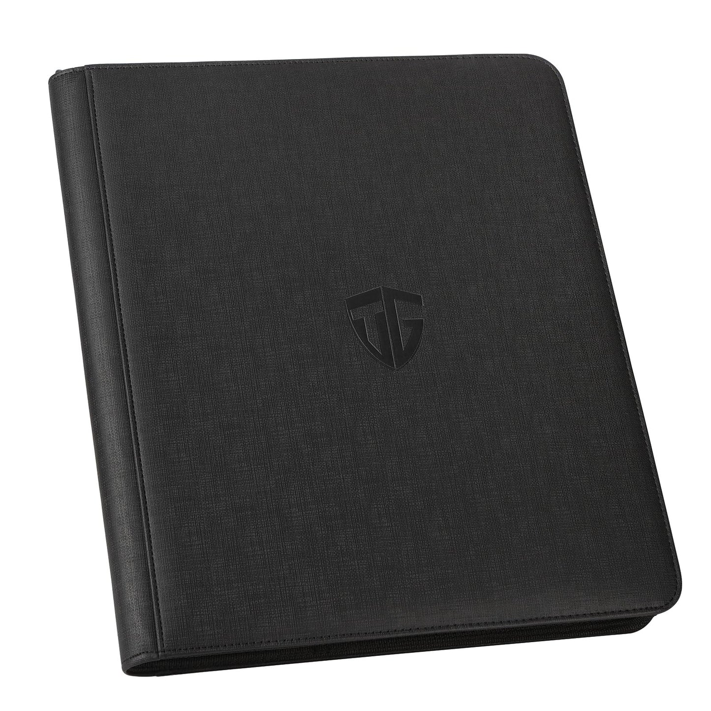 TCGUARD Toploader Binder,Holds 216 Toploaders,9 Pocket Top Loader Binder with Sleeves for 3"x4" Rigid Toploaders Hard Cases,Top loader Binders for TCG, MTG Card Binder, Trading Cards Binder(Black)
