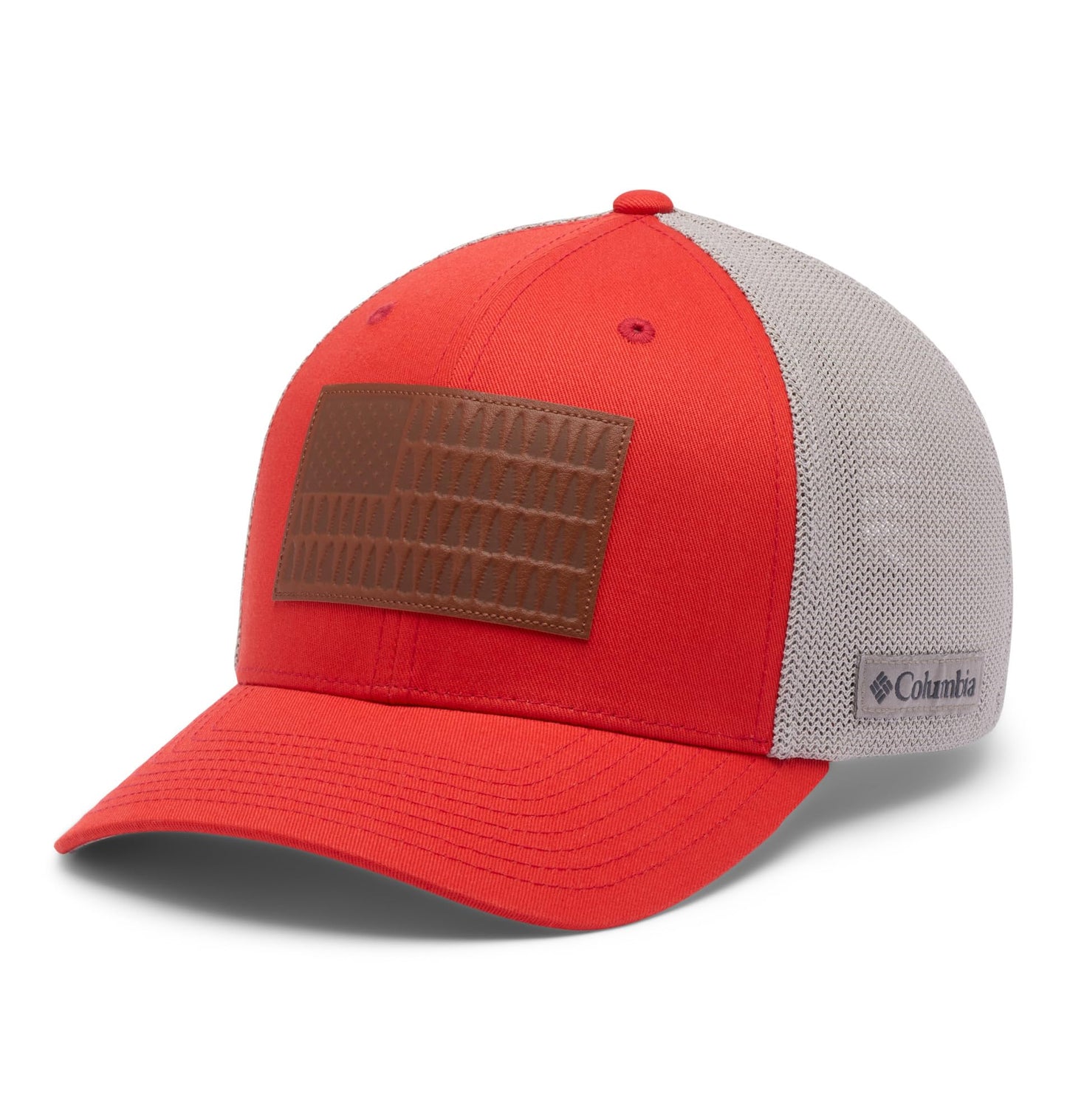 Columbia Unisex Tree Flag Mesh Ball Cap, Super Sonic, S/M