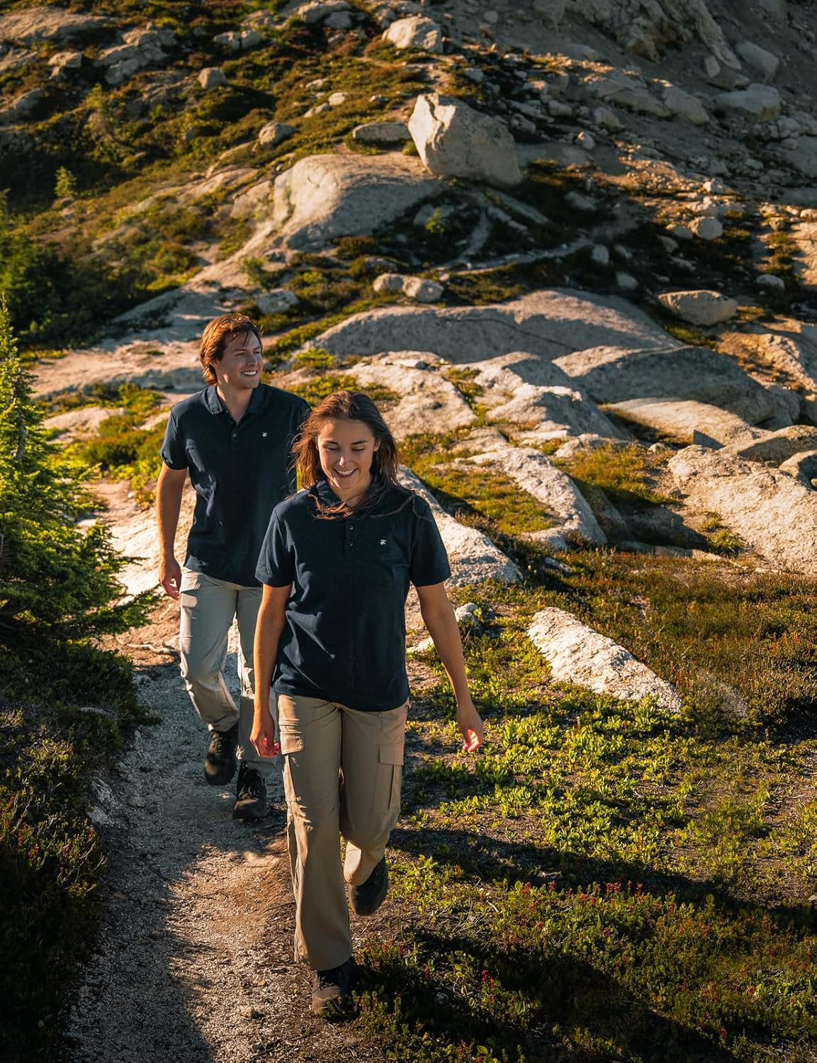 Women's Cargo Hiking Pants - High-Waisted, Water-Resistant, Lightweight Stretch for Outdoor Adventures | Casual Fit