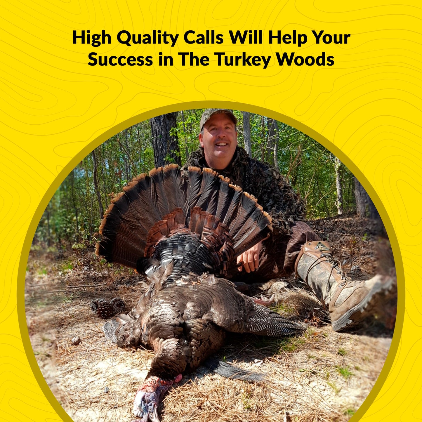 ESH Pileated Woodpecker Call – High-Pitched Turkey Locator Call for Hunting – Maple Wood Woodpecker Caller for Triggering Shock Gobbles – Beginner & Pro Friendly