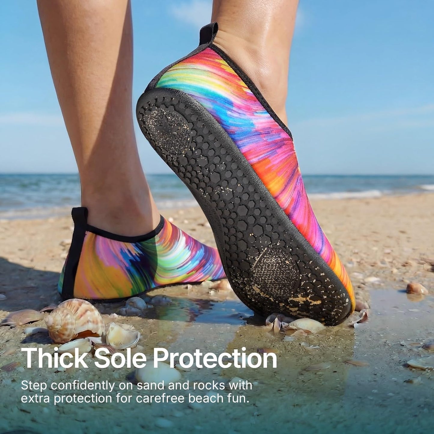Quick-Dry Water Shoes for Women & Men | Aqua Socks for Beach, Pool & Hiking - Adult & Youth Sizes