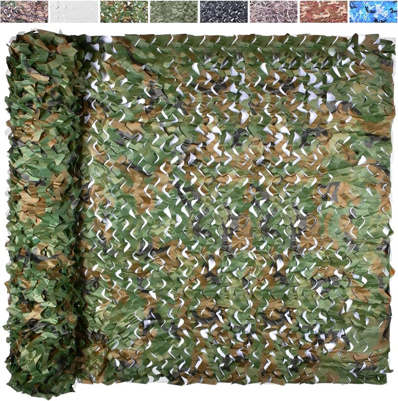 Camo Netting | Camouflage Net for Hunting Blind & Party Decor - 20x20, 10x20, 10x10 Sizes