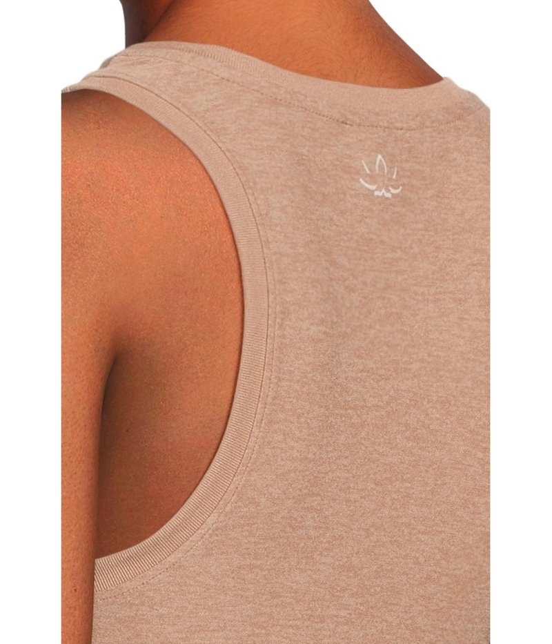 Beyond Yoga Women's Featherweight Your Fit Shirred Tank Desert Sand Heather Small