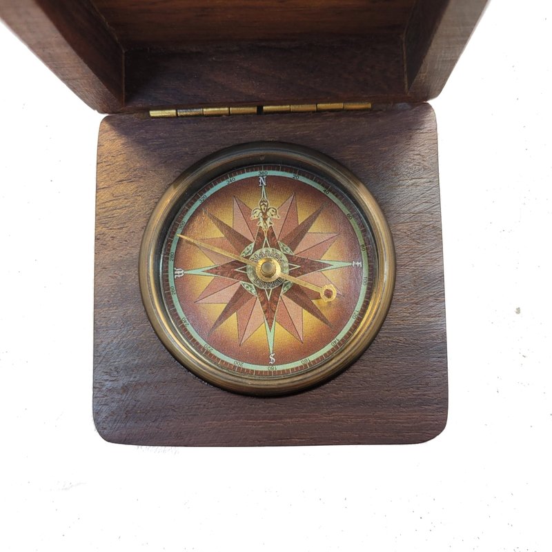 Personalized Desk Compass | Engraved Leadership, Manager, or Mentor Thank You Gift | Bulk Custom Business Gifts with Logo for New Clients or Employee Appreciation (FBA - Take Pride)