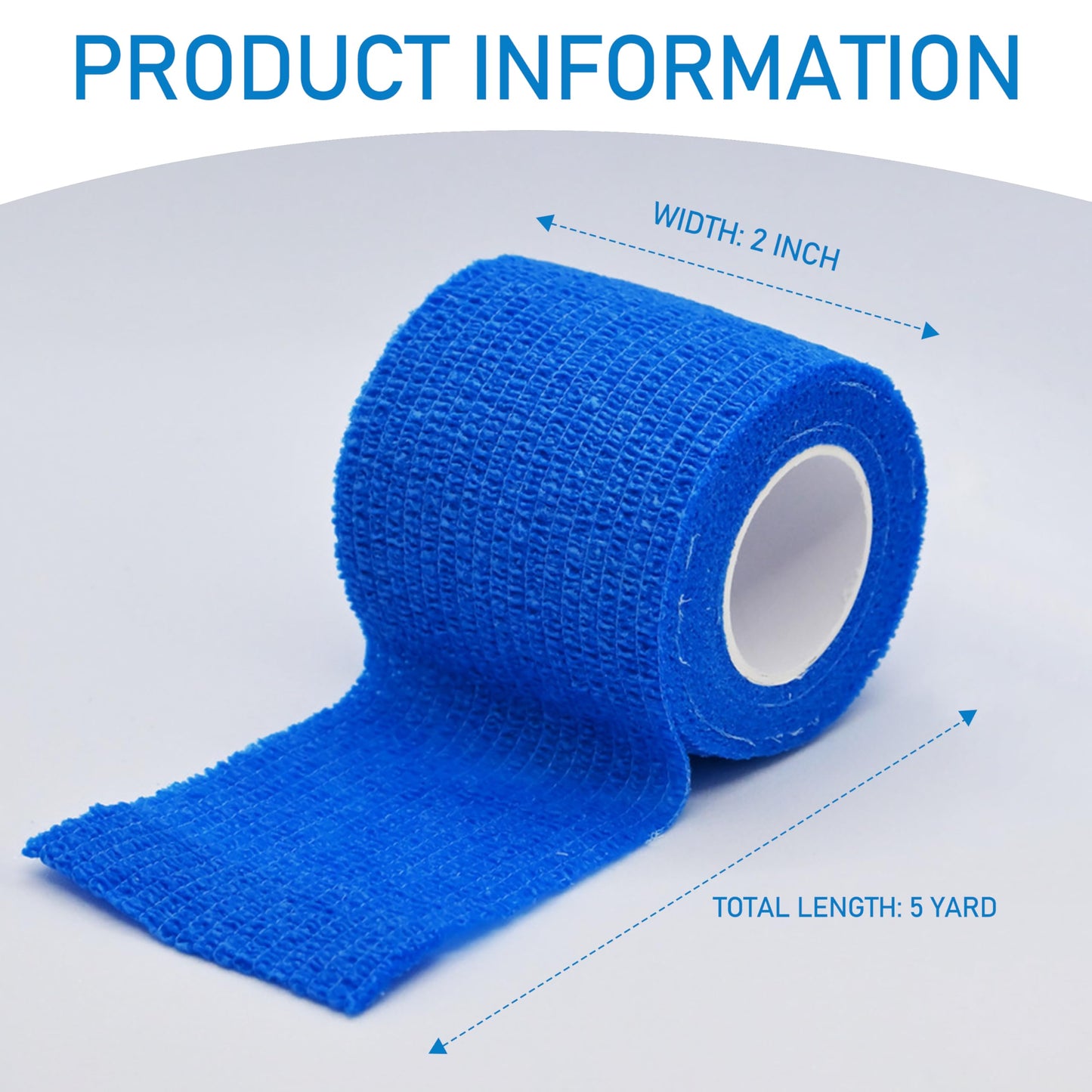 15 Pack Self Adhesive Bandage Wrap 2 Inch x 5 Yards (Mix)