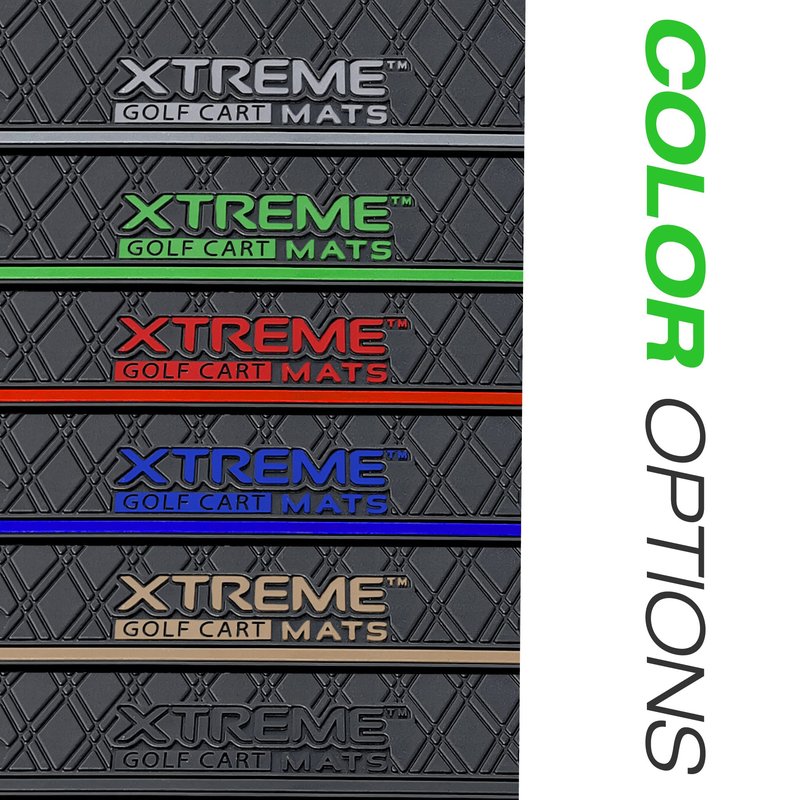 Xtreme Golf Cart Mats Dash Mats and Golf Cart Cubby Inserts Compatible with Club Car Precedent (04-22), Tempo & Onward (17-25), V4L (22-25) Models | Rubber Dashboard Protection Liner - All Black