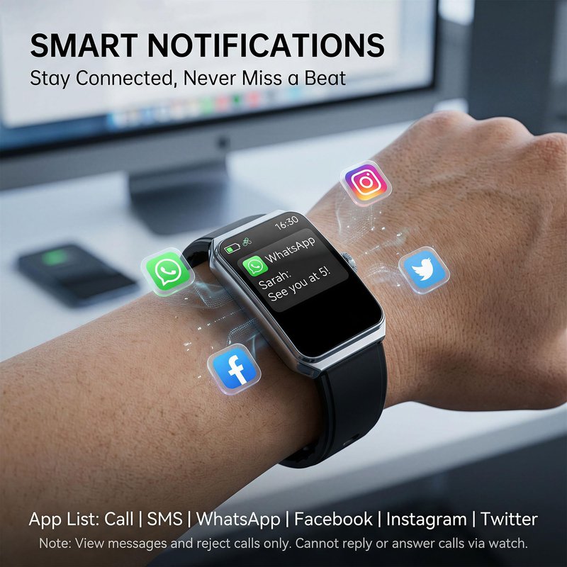 LZBWOL Health Fitness Tracker Watch for Men Women, 1.47" HD, 24/7 Heart Rate, Blood Oxygen, Sleep Monitor, 100+ Sports Modes, IP68 Water Resistant Pedometer, Compatible with Android & iOS- Black