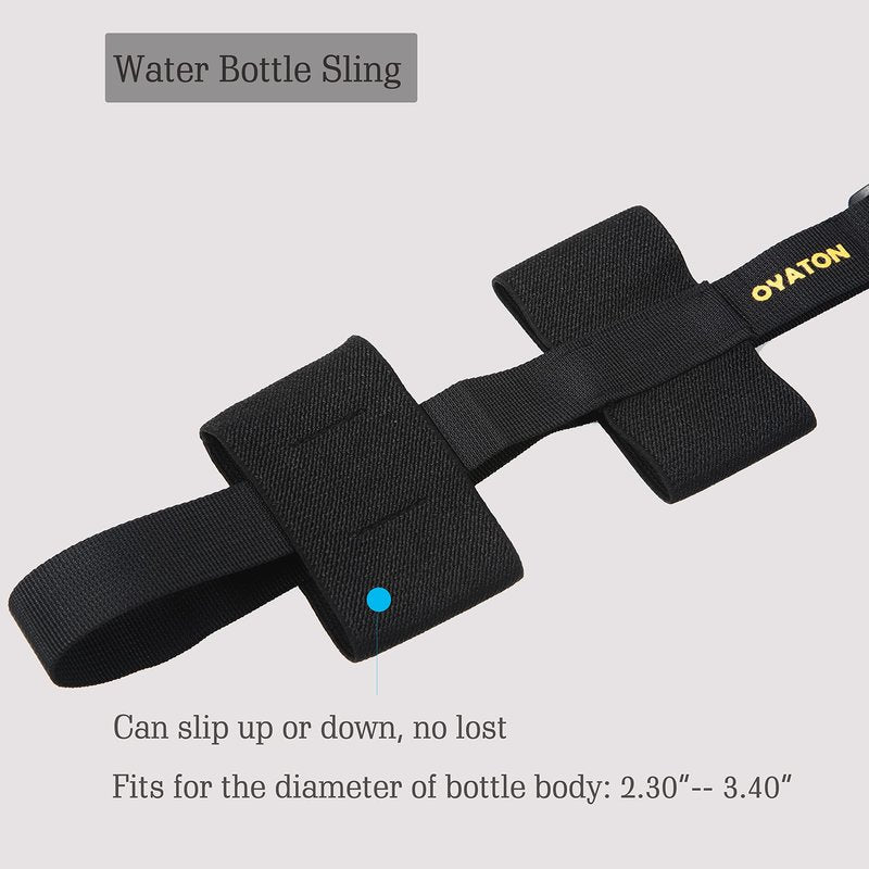 OYATON Universal Water Bottle Carrier Sling with Adjustable Shoulder Strap for Walking Short Hiking, Water Bottle Holder for 16oz - 40oz Wide Mouth Bottles (Exclude Water Bottle)