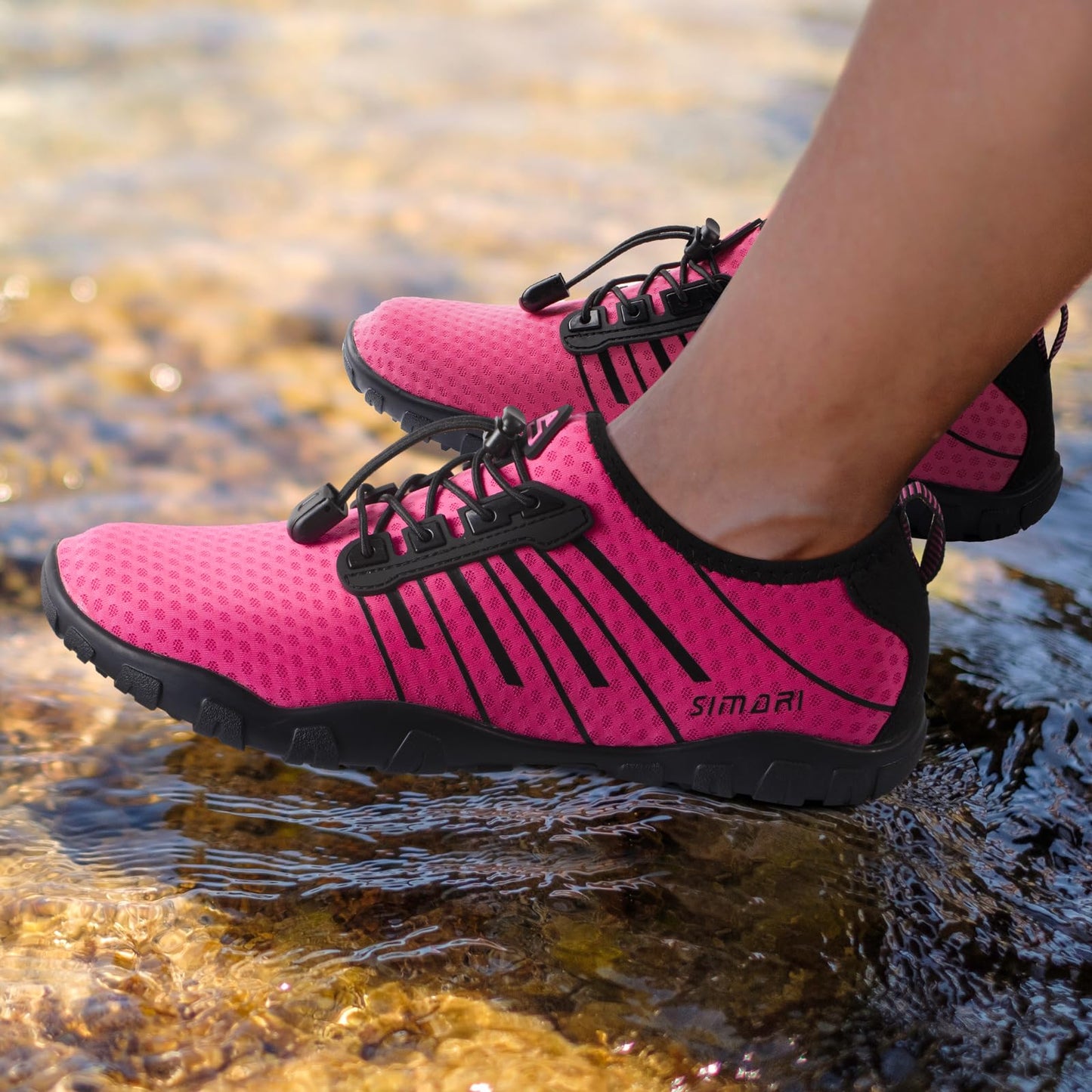 SIMARI Water Shoes for Women Men - Barefoot Quick-Dry Aqua Socks | Lightweight Swim Shoes for Surfing, Swimming, Beach Sports, Kayaking, Diving | Non-Slip Design