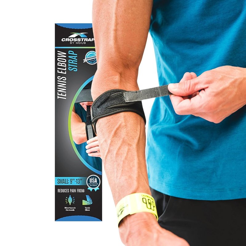 Tennis Elbow Brace for Tendonitis Relief | Adjustable Compression Support for Men & Women - Small Size