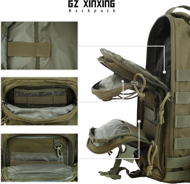 Tactical Sling Military Shoulder Backpack - EDC Assault Range Bag | Durable, Versatile Design