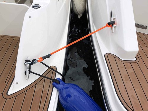 Made in USA - Anchor Shock Bungee Line Boat Mooring Rope, Dock Shock Absorber Kit, 2 Pack (60 Inch), Accessories for Pontoon, Kayak, Jet Ski Protection