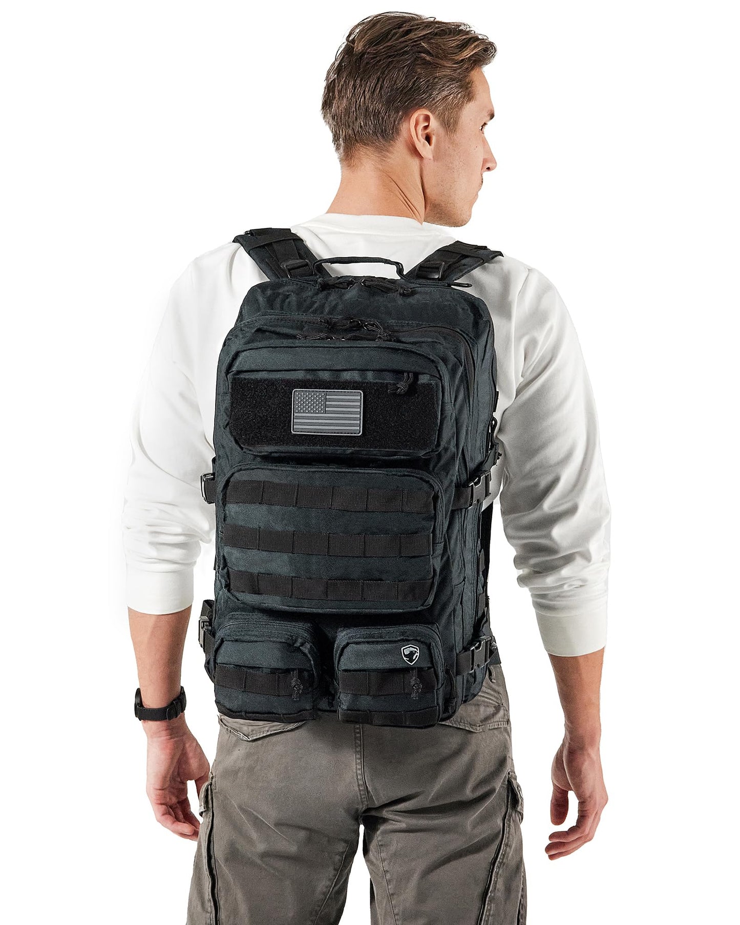 Falko Tactical Backpack 50L, 2.4x Stronger, Military Backpack, Heavy Duty Molle Large Backpack, Work, Outdoors