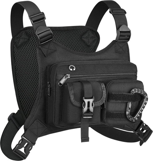 Lightweight Utility Chest Bag for Men & Women - Running Pack with Phone Holder | Ideal for Sports & Workouts