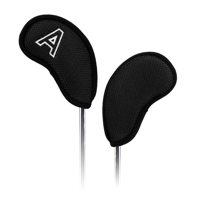 Craftsman Golf 10 pcs/Set Meshy Golf Iron Headcovers Set for Taylormade Callaway Ping (Black)
