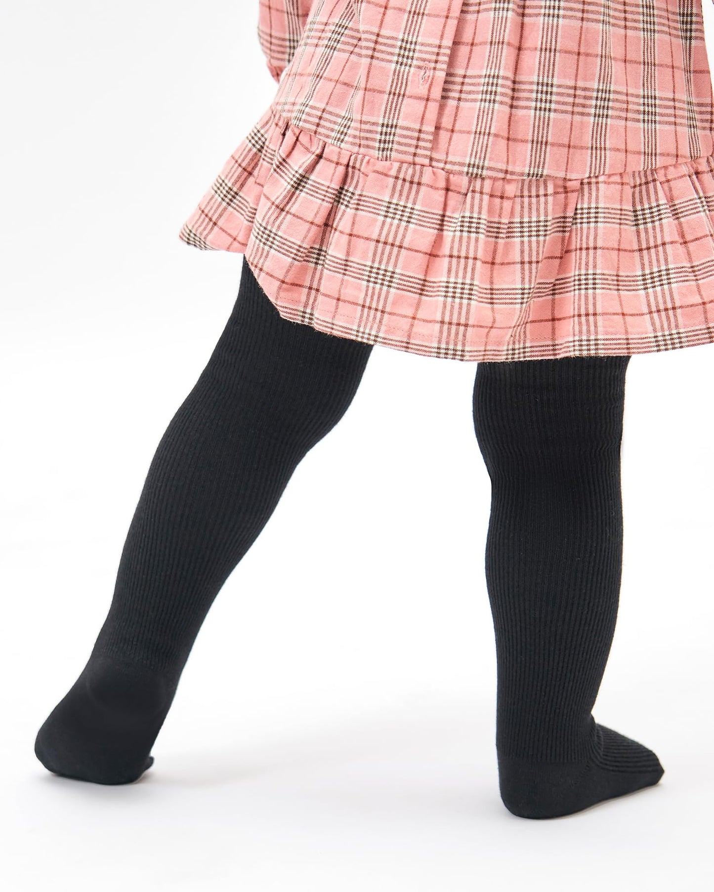 Stelle Toddler Girls Tights Baby Cable Knit Thick Stockings Cotton Winter Warm Leggings Pantyhose 1/2/3 Pack(Black,XXS)