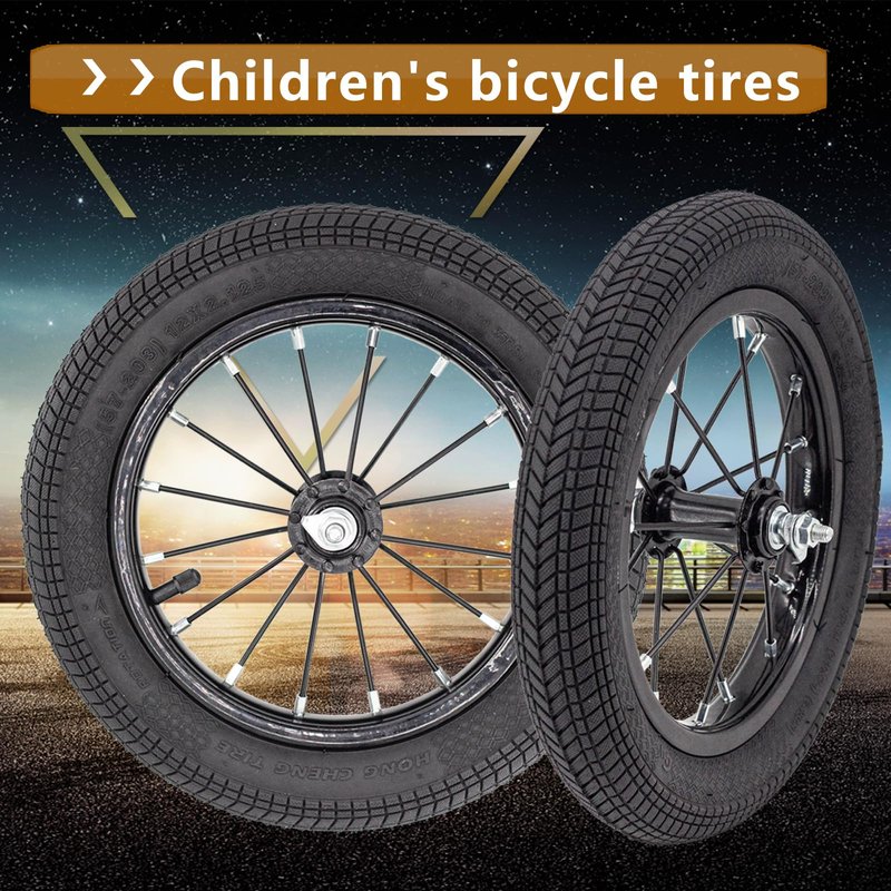 EIRONA 12" Kids Bike Front Wheel Replacement – Solid Rubber Tire & Inner Tube (Not for Huffy Bikes)