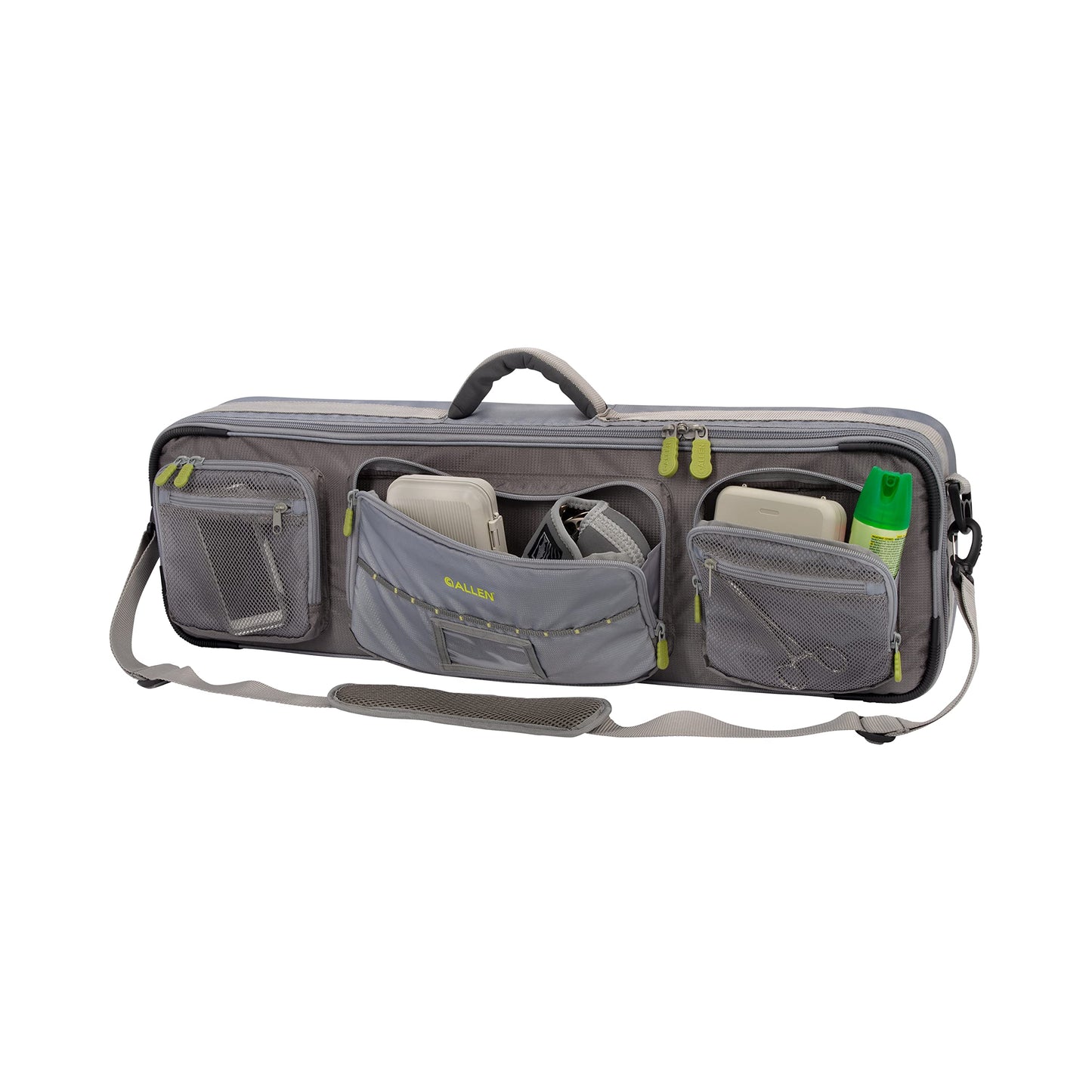 Allen Company Cottonwood Fly Fishing Rod & Gear Bag Case, Hold up to 4 Fishing Rods, Heavy-Duty Honeycomb Frame, Olive