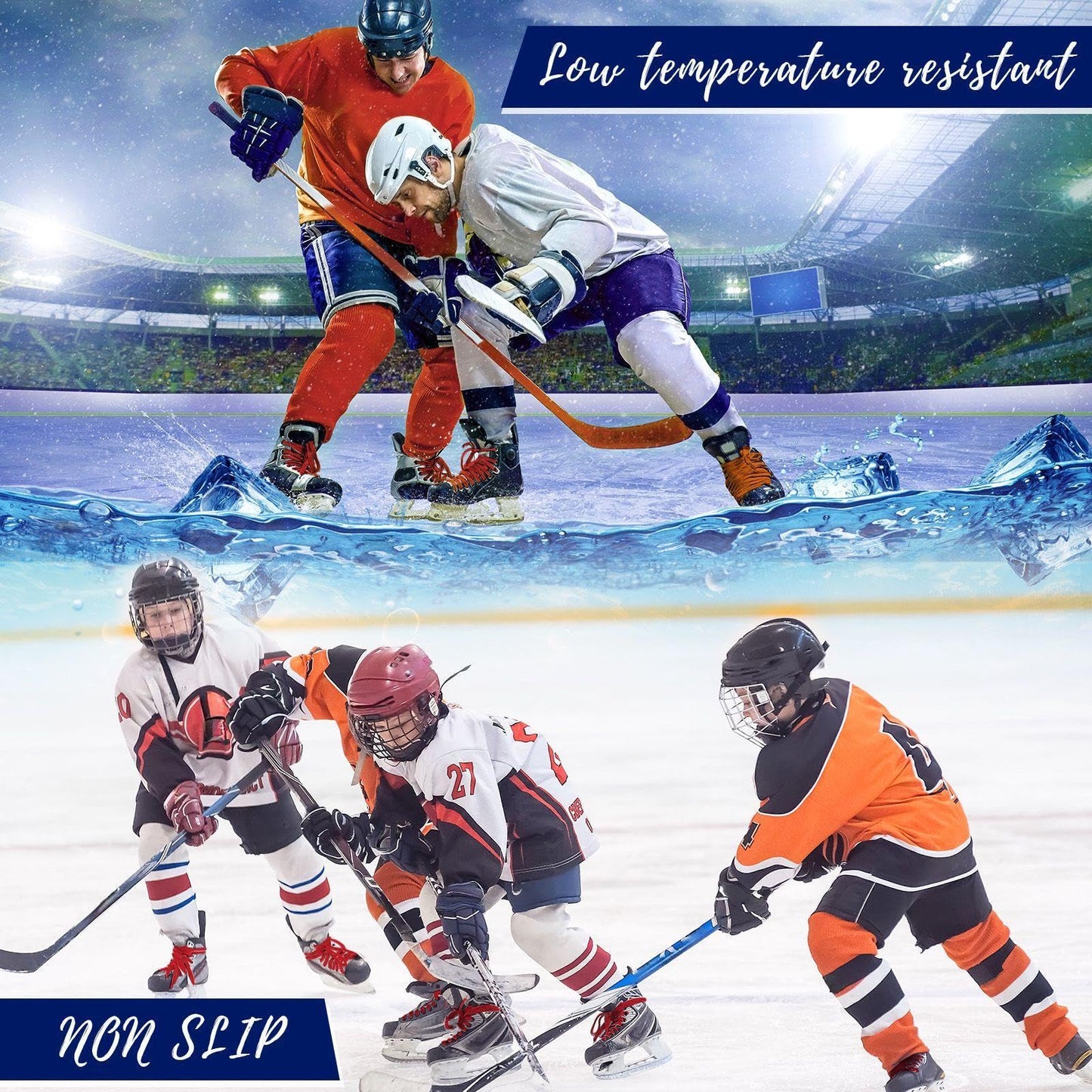 Yingzhao 4 Pairs Red Waxed Hockey Laces 108" Hockey Skate Laces Wide Ice Lace Strap Strings Ice Sports Accessories for Roller Skates, Boots,Adults, Youth