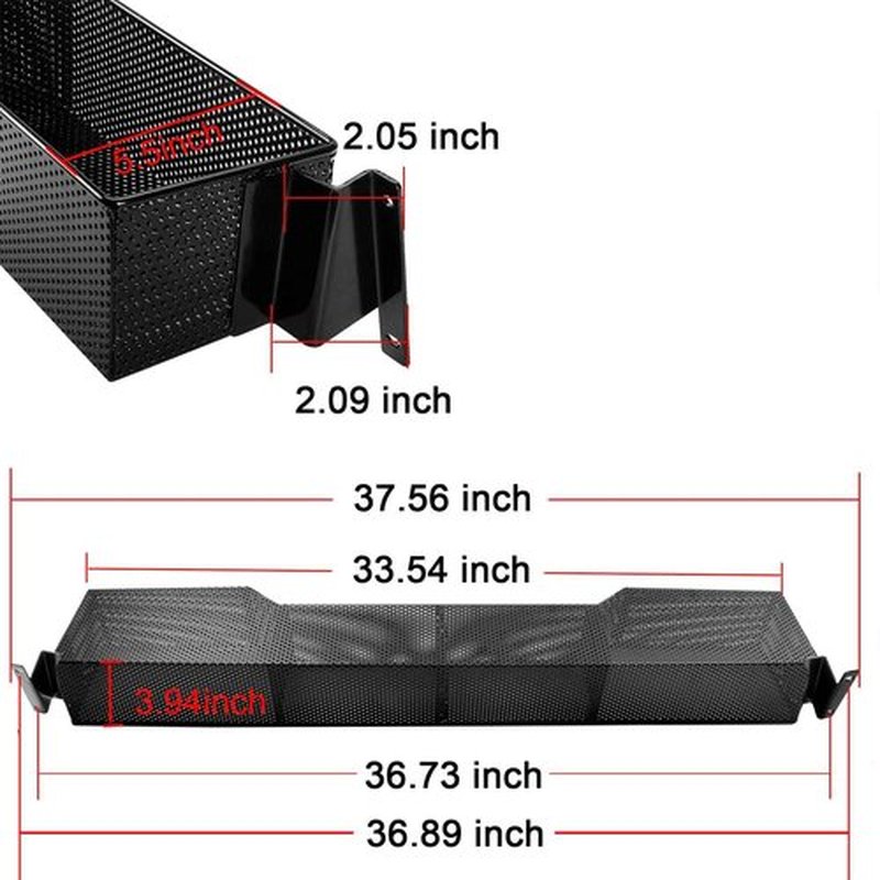 Roykaw Club Car Front Basket Dash Storage Tray Organizer Compatible with Precedent 2004-up Golf Cart - One Piece Solid Design