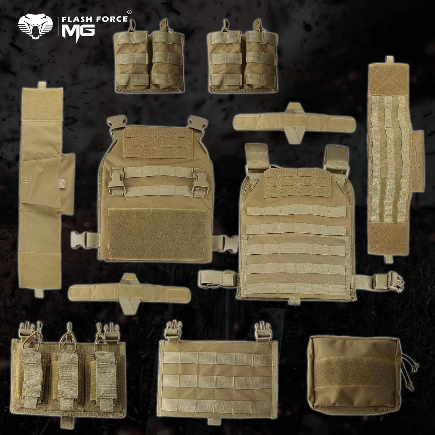 Tactical Vest - Molle Airsoft Vest for Men | Adjustable, Durable Design