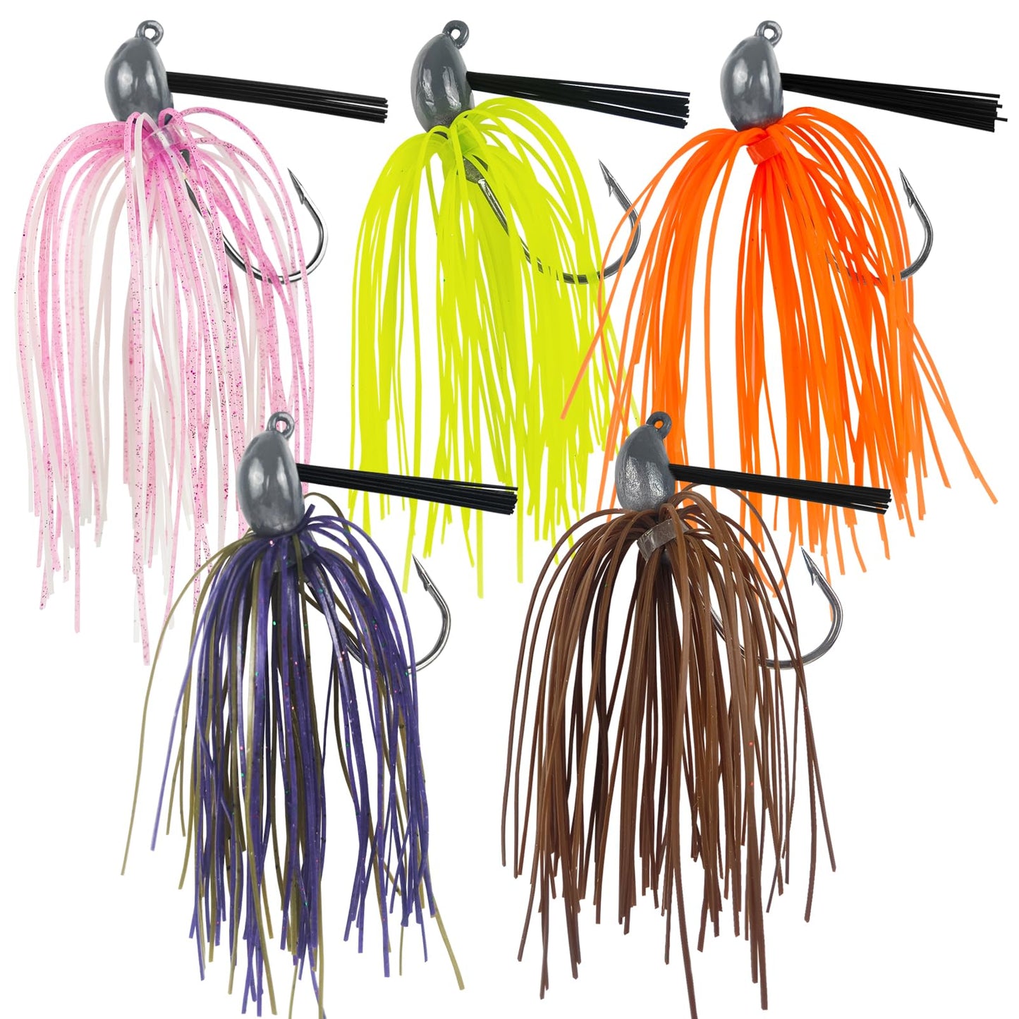 LUREBITE Weedless Football Jigs for Bass Fishing