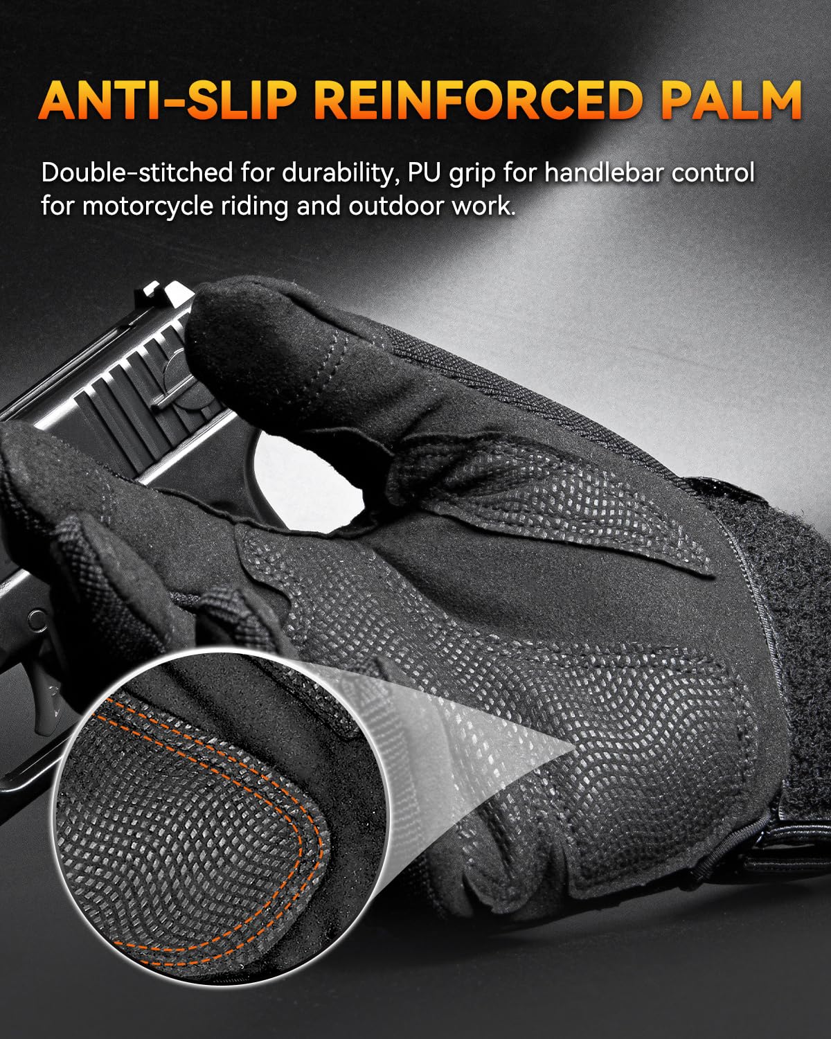 Motorcycle Tactical Gloves Men Women with Knuckle Protection Touchscreen