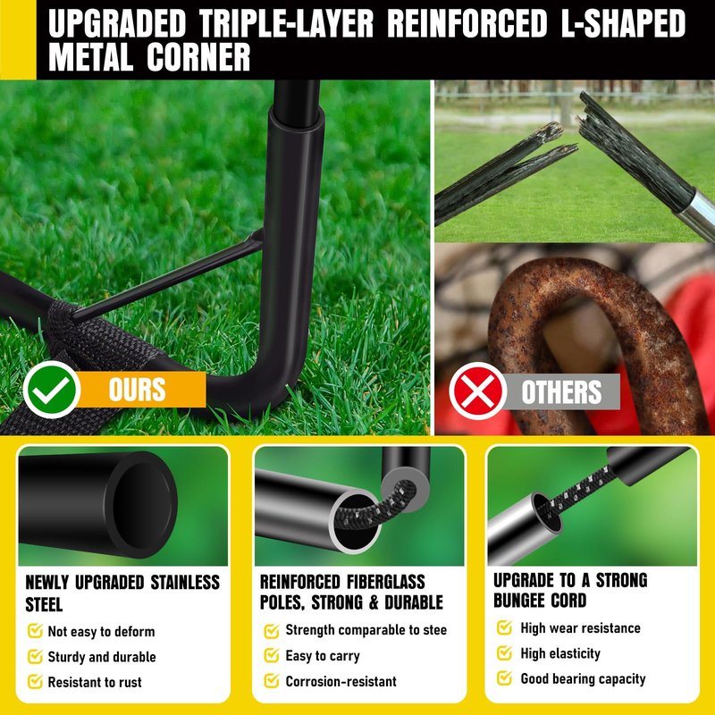 Soccer Goal, Kids Soccer Goals for Backyard Set, 2 Pack of 4x3 ft Portable Pop Up Soccer Net with Soccer Ball, Cones, Complete Training Equipment for Youth, Toddler Outdoor Sports Games