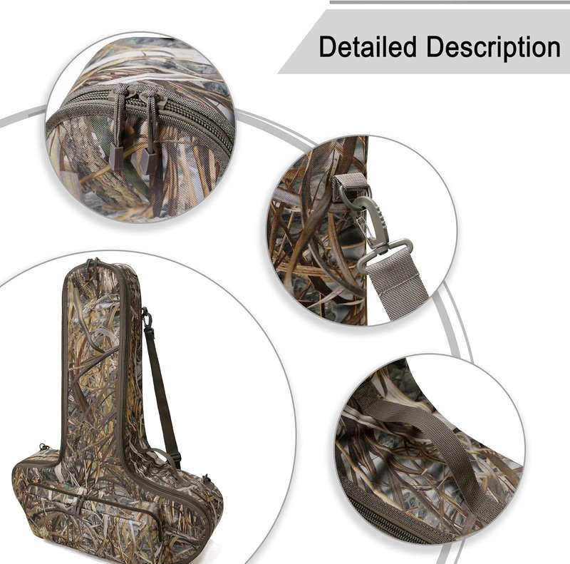 Soft Crossbow Case - Camo Padded Archery Bow Carrier Bag with Backpack Straps for Outdoor Use