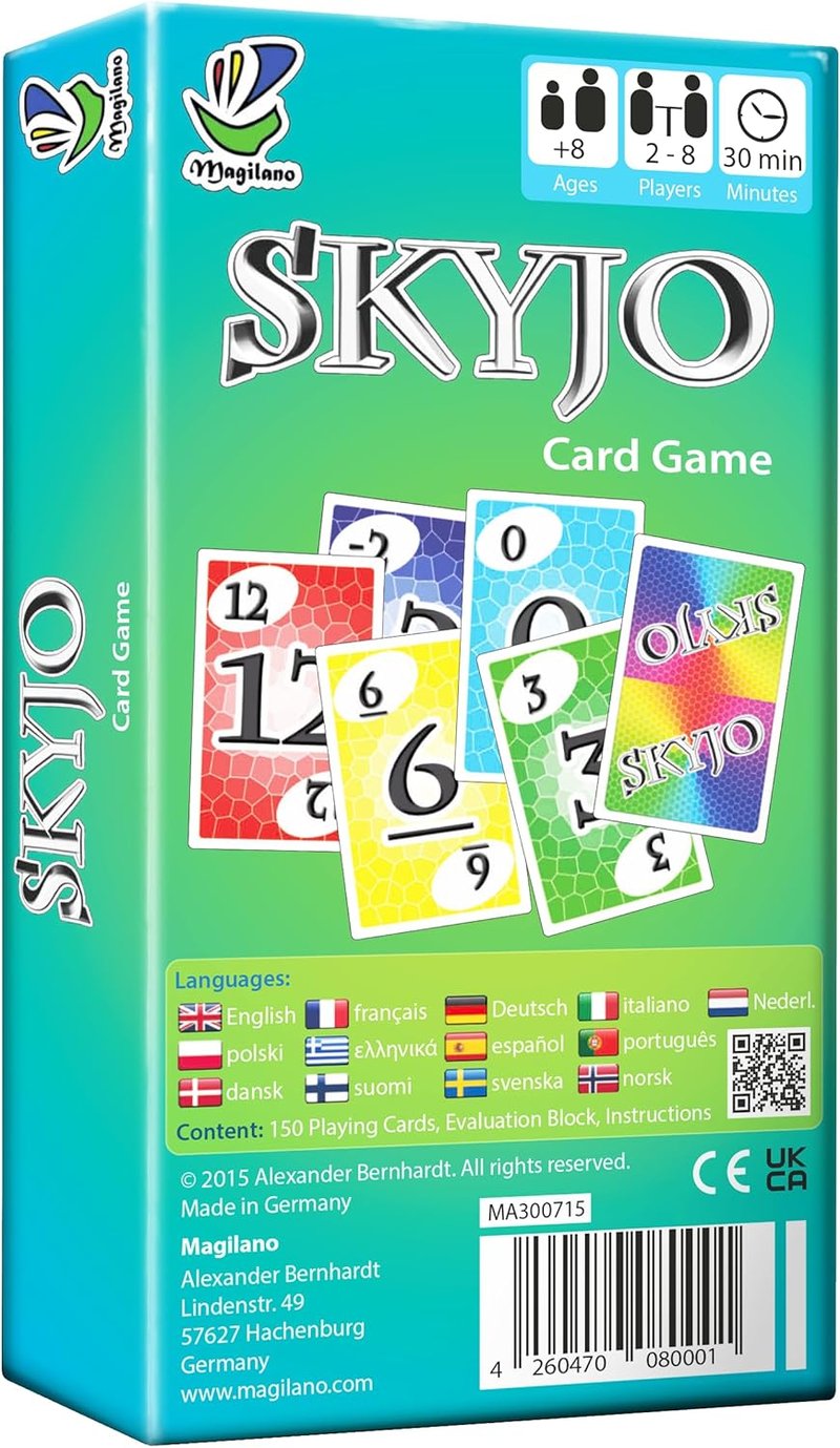 Skyjo Card Game - Fun Family Party Game for All Ages | Engaging Strategy & Easy to Learn