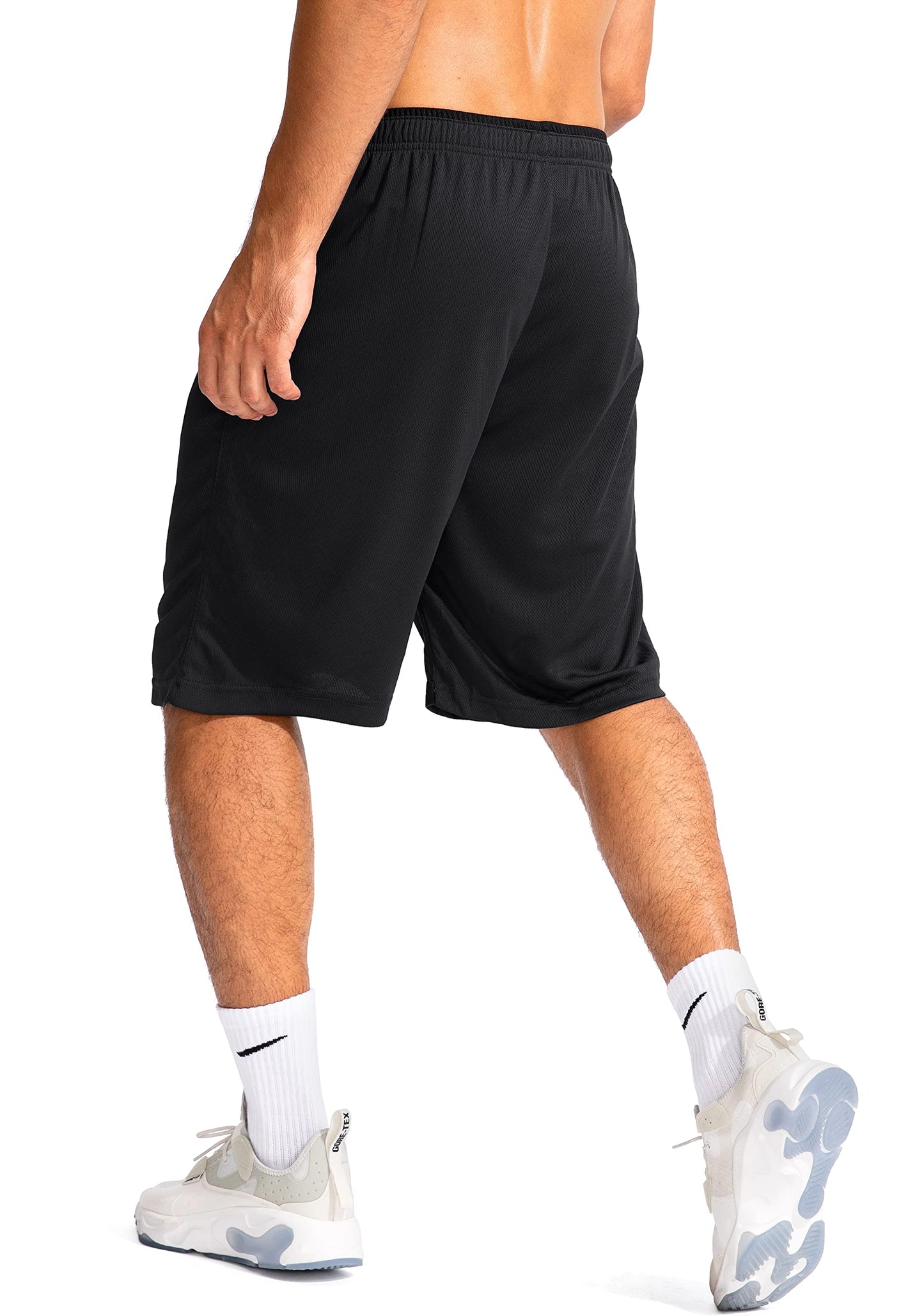G Gradual Men's Basketball Shorts with Zipper Pockets Lightweight Quick Dry 11" Long Shorts for Men Athletic Gym