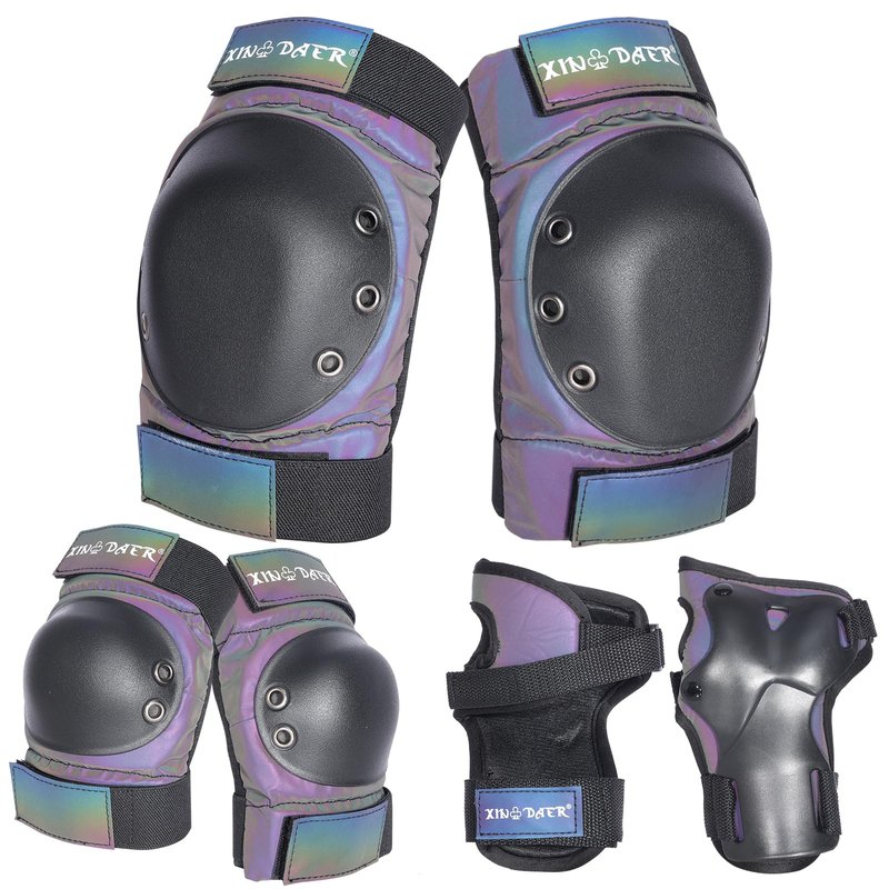 XINDAER Skating Protective Gear Adult, Knee Pads for Women/Men /Youth, Skate Pads Adult Knee and Elbow Pads with Wrist Guards for Roller Skating, Skateboard, Skateboarding and Scooter