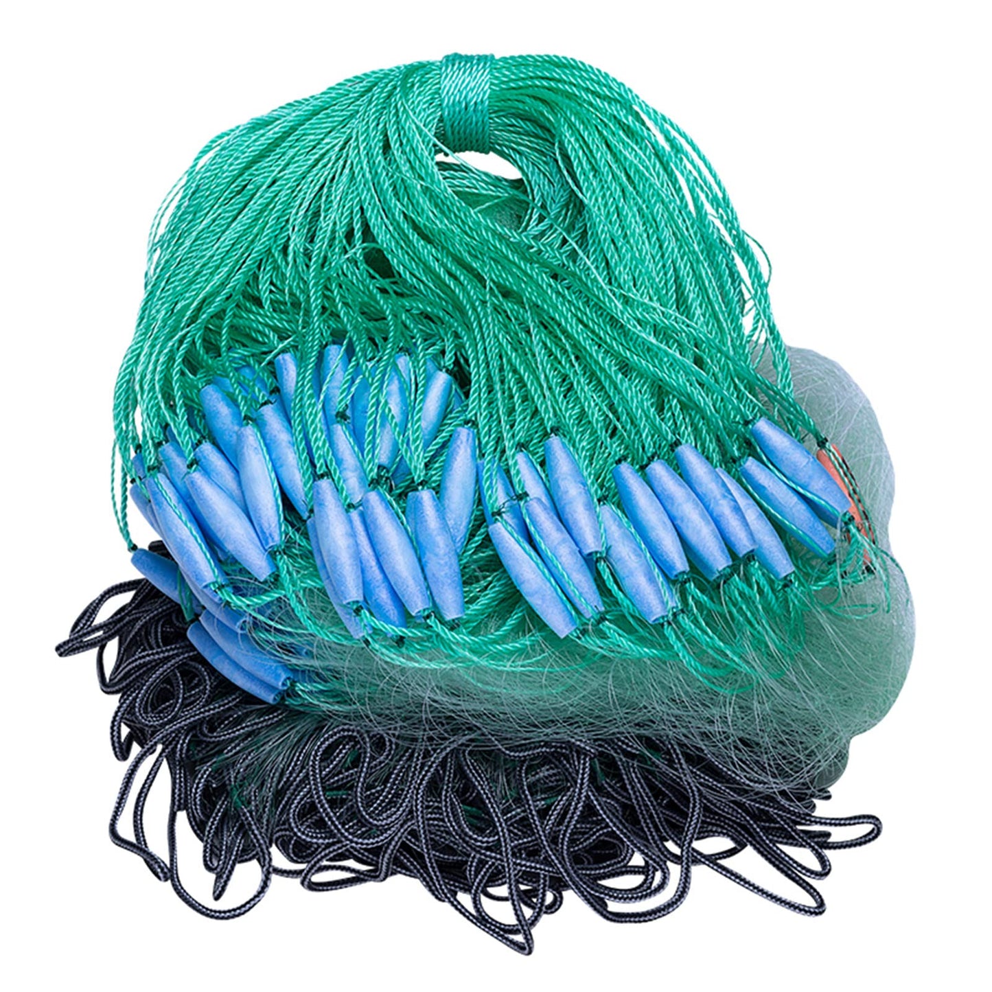 POUI COME DREAM Monofilament Nylon Gill Net for Fishing 3 Layers Anti-Entanglement Rope Sinker Sink Seine Nets Mesh Size 60mm(2-3/8 inch)