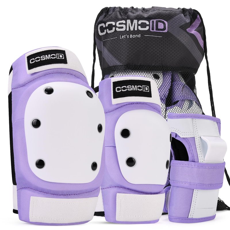 Knee Pads for Women/Men /Youth Skate Pads Adult Knee and Elbow Pads with Wrist Guards for Roller Skating, Skateboard, Skateboarding and Scooter