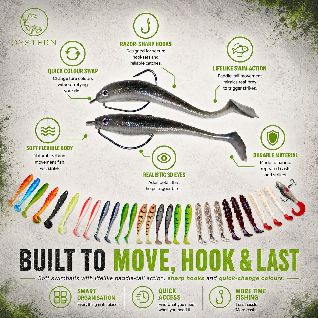 Fishing Kit - 232PCS Tackle Box with Lures, Spinner Baits & Accessories for Bass and Trout | Complete Gear Set