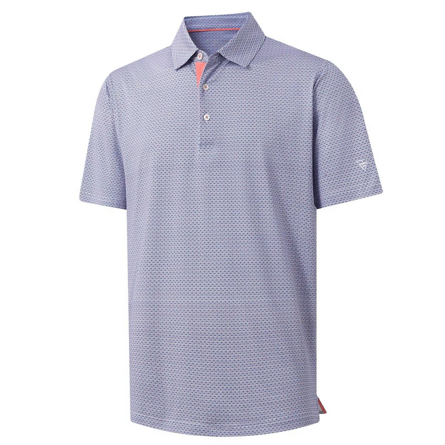 M MAELREG Golf Shirts for Men Dry Fit Print Patterns Performance Moisture Wicking Mens Polo Shirts Short Sleeve