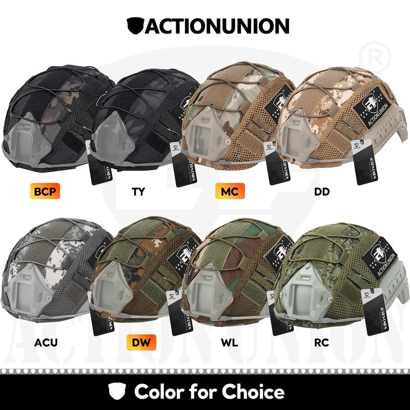 ACTIONUNION Tactical Airsoft Helmet Cover for PJ/BJ/MH Helmet (WL)