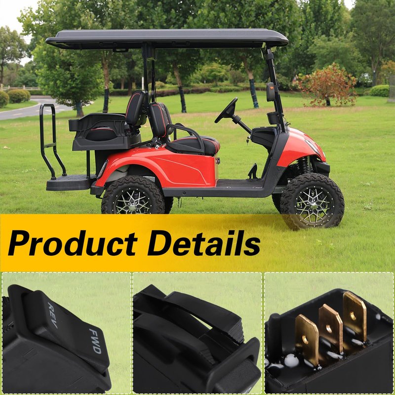 KPALAG Forward Reverse Rocker Switch Compatible with EZGO TXT PDS Electric 2003-up, Electric TXT 2-Current, 4/6-Passenger Shuttle, ST Express, ST Sport Replace#: 74323-G01