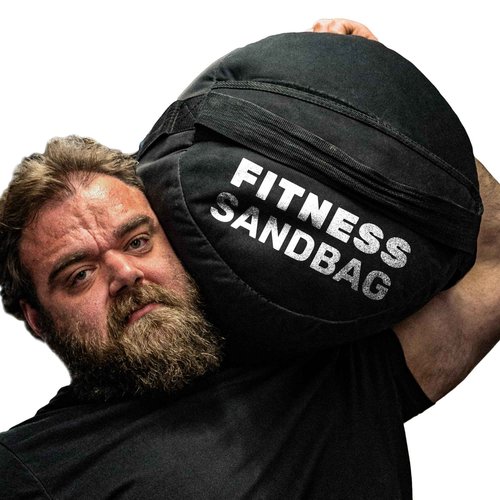 Strongman Sandbag for Working Out [Bells of Steel] Fitness Sand Bag Sacks, Commercial and Home Gym Sand Bags for Weight Training with Handles for Workout - 150 lb