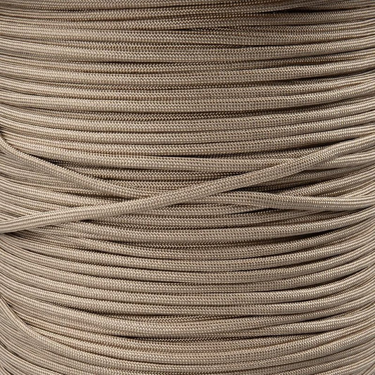 550lb Paracord - Durable 7 Strand Type III Nylon Cord for Indoor & Outdoor Use | Light Brown (50 ft)