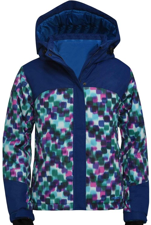 Arctix Kids Suncatcher Insulated Winter Jacket, Royal Blue/Bluebird Dots, Large