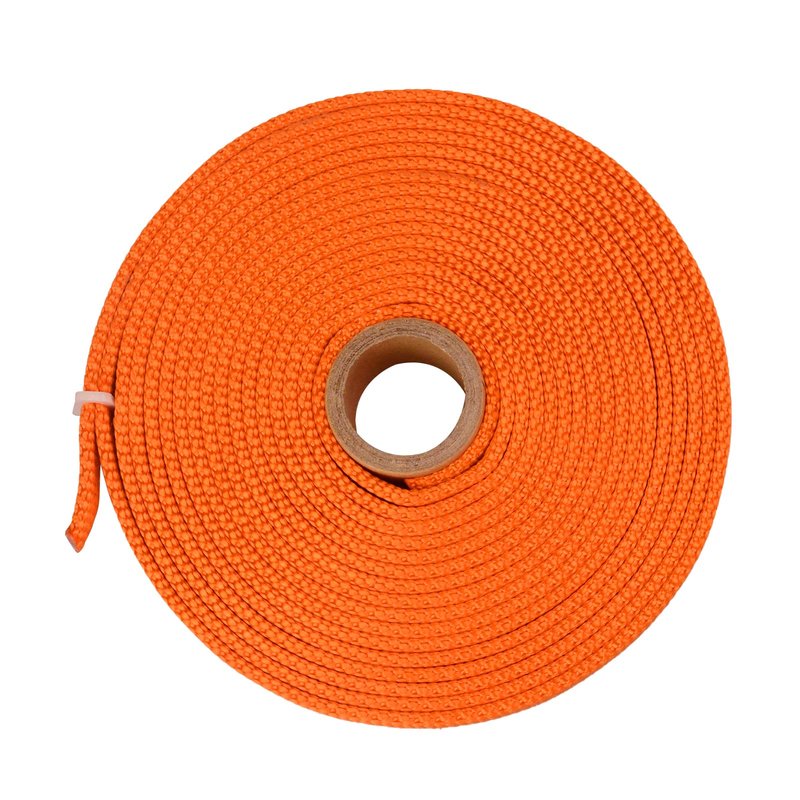 SEPEAK 1 inch Nylon Tubular Webbing, 20kN/4500 lbs, Heavy Duty Climbing Strap for Rescue, Outdoor Climbing, Firefighting, Rigging, Ziplining, Anchoring,Hanging,1pc,Orange,5 Yard